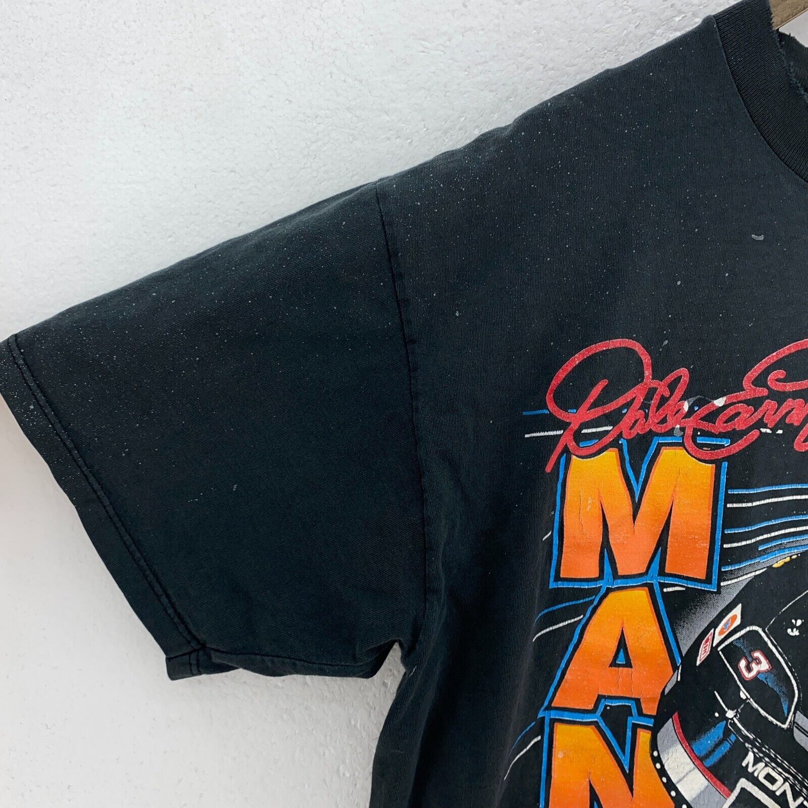 Vintage Chase Dale Earnhardt Man On Mission Black T-shirt Racing Size XL