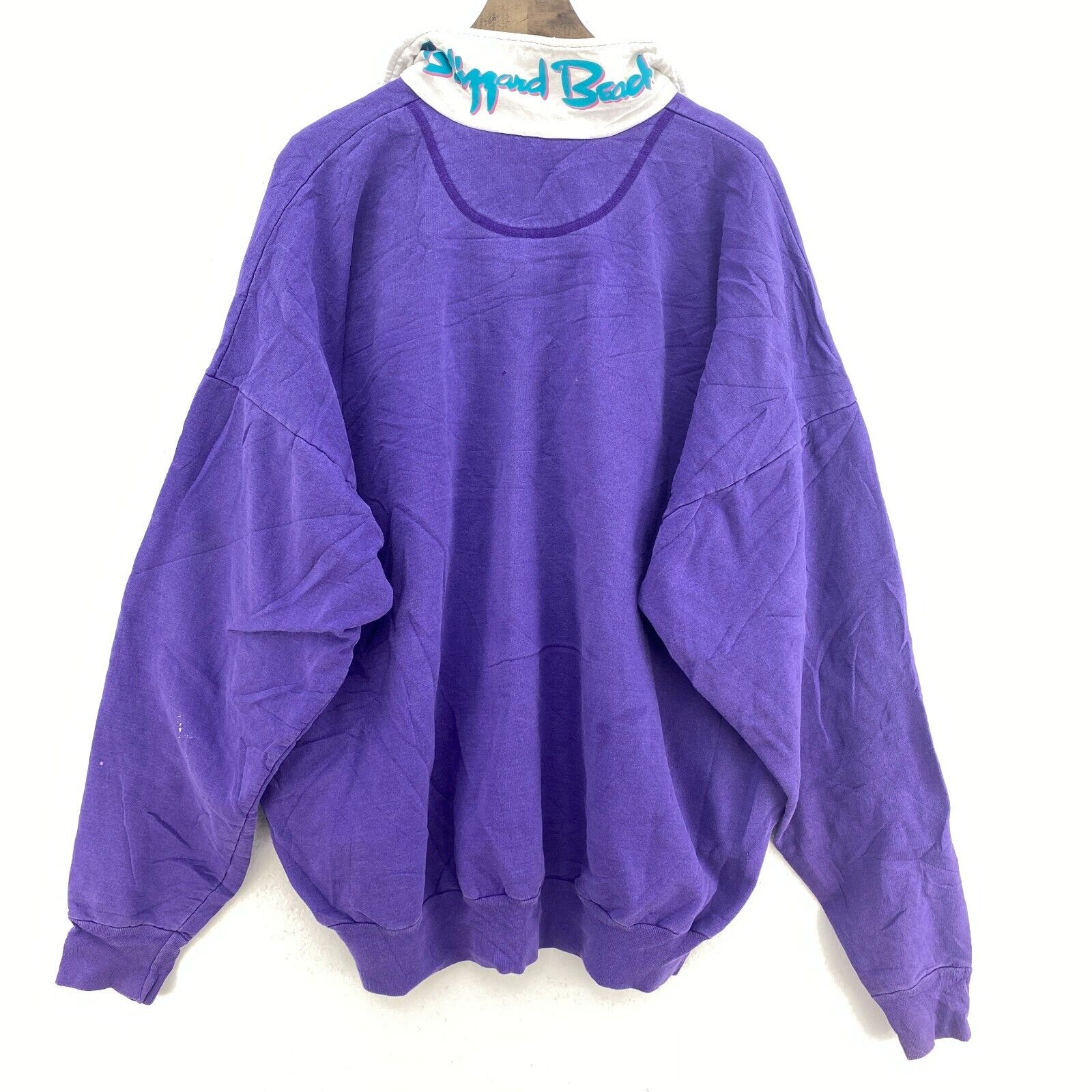 Disney's Blizzard Beach Quarter Zip Purple Sweatshirt Size XL