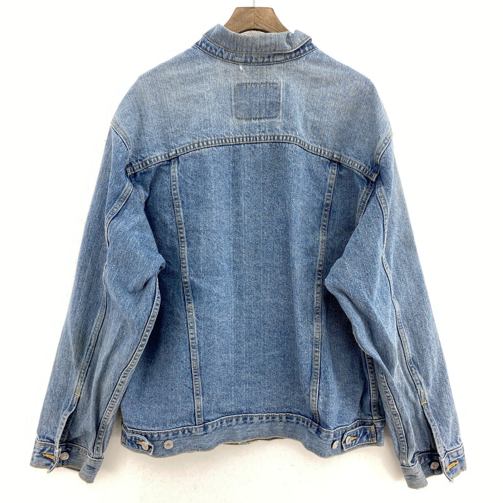 Levi Strauss Medium Blue Button Up Denim Jacket Size L