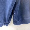 Vintage Nautica Logo Navy Blue Fleece Crew Neck Sweatshirt Size XL