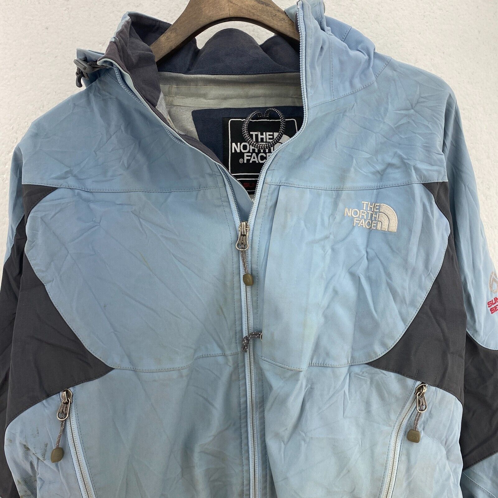 The North Face Summit Series Apex Light Hooded Jacket Size L Blue Full Zip Up