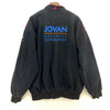 Vintage Snapped Racing Style Bomber Black Jacket Size XL