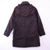 Barbour Valerie Trench Quilt Black Jacket Size 8