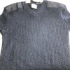 Jack Young 100% Wool Ribbed Sweater Slim Fit Size XXL Black