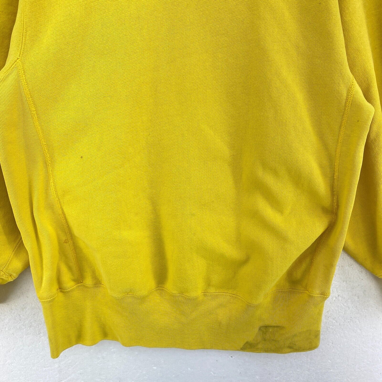 Champion Reverse Weave Yellow Crewneck Sweatshirt Size L