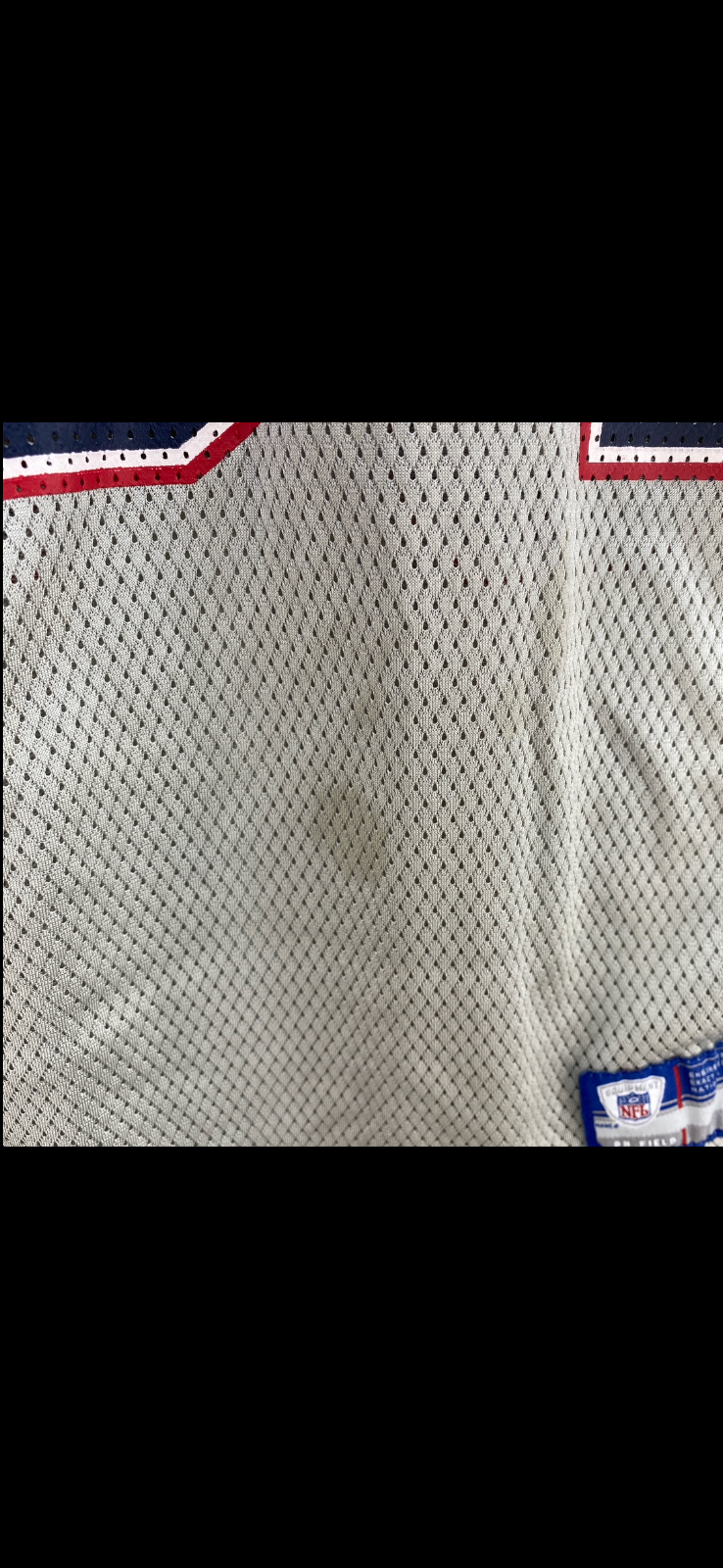 Reebok New England Patriots #54 Teddy Bruschi NFL Gray Jersey Size L Kids