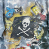 Pirates Of The Caribbean Disney All Over Print Tie Dye Blue T-shirt Size M