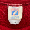 Vintage Logo 7 New England Patriots NFL Red Sweatshirt Size XL