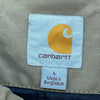 Vintage Carhartt Full Zip Beige Hooded Canvas Jacket Size L