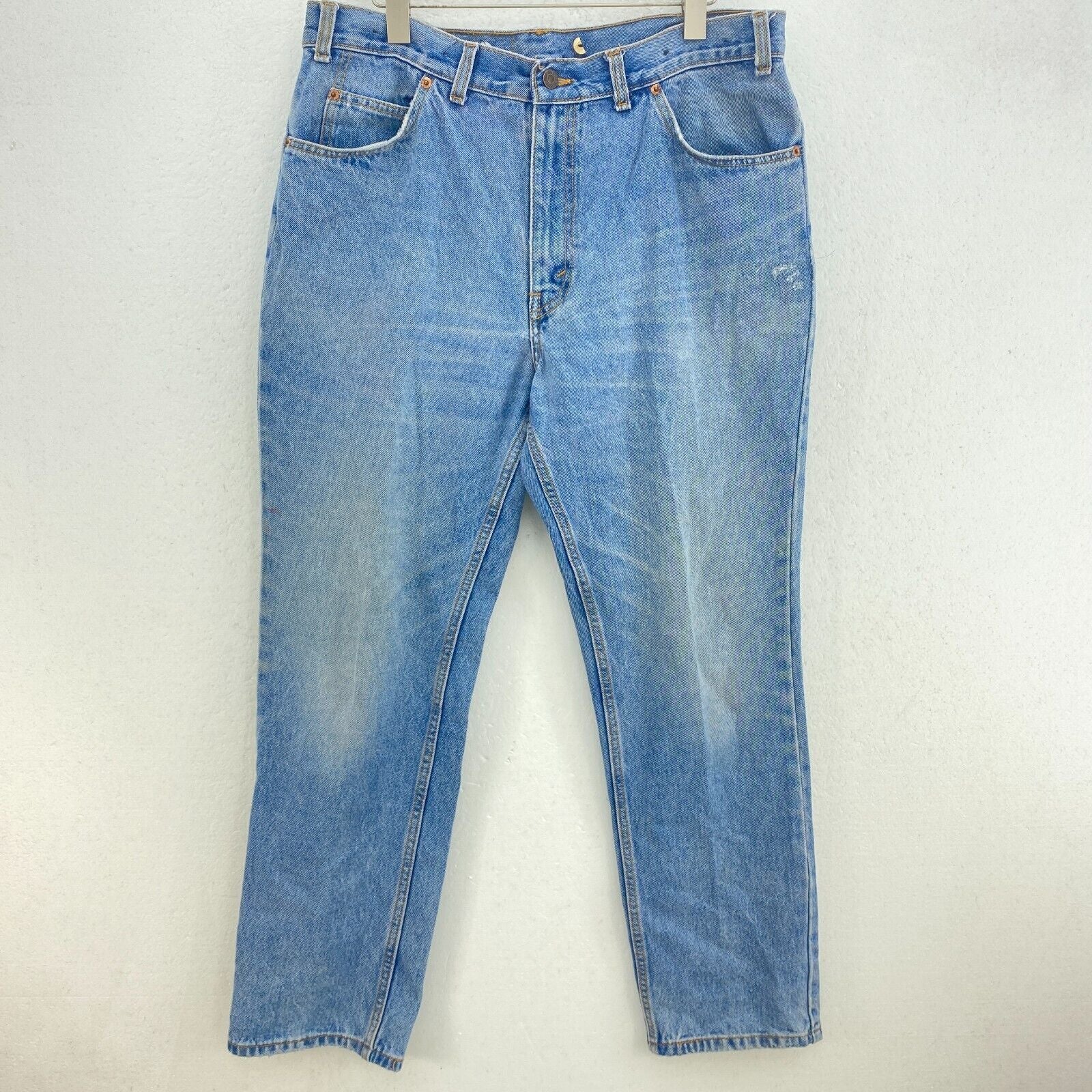 Levi Strauss Orange Tab Relaxed Fit Size 36 x 30 Medium Wash Blue Jeans