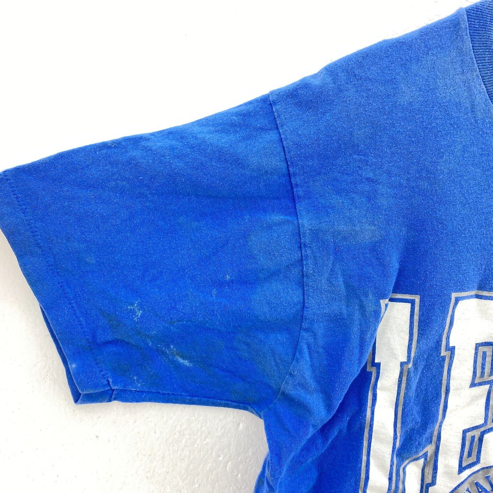 Toronto Maple Leafs Logo 1990 NHL Blue T-shirt Size L Single Stitch