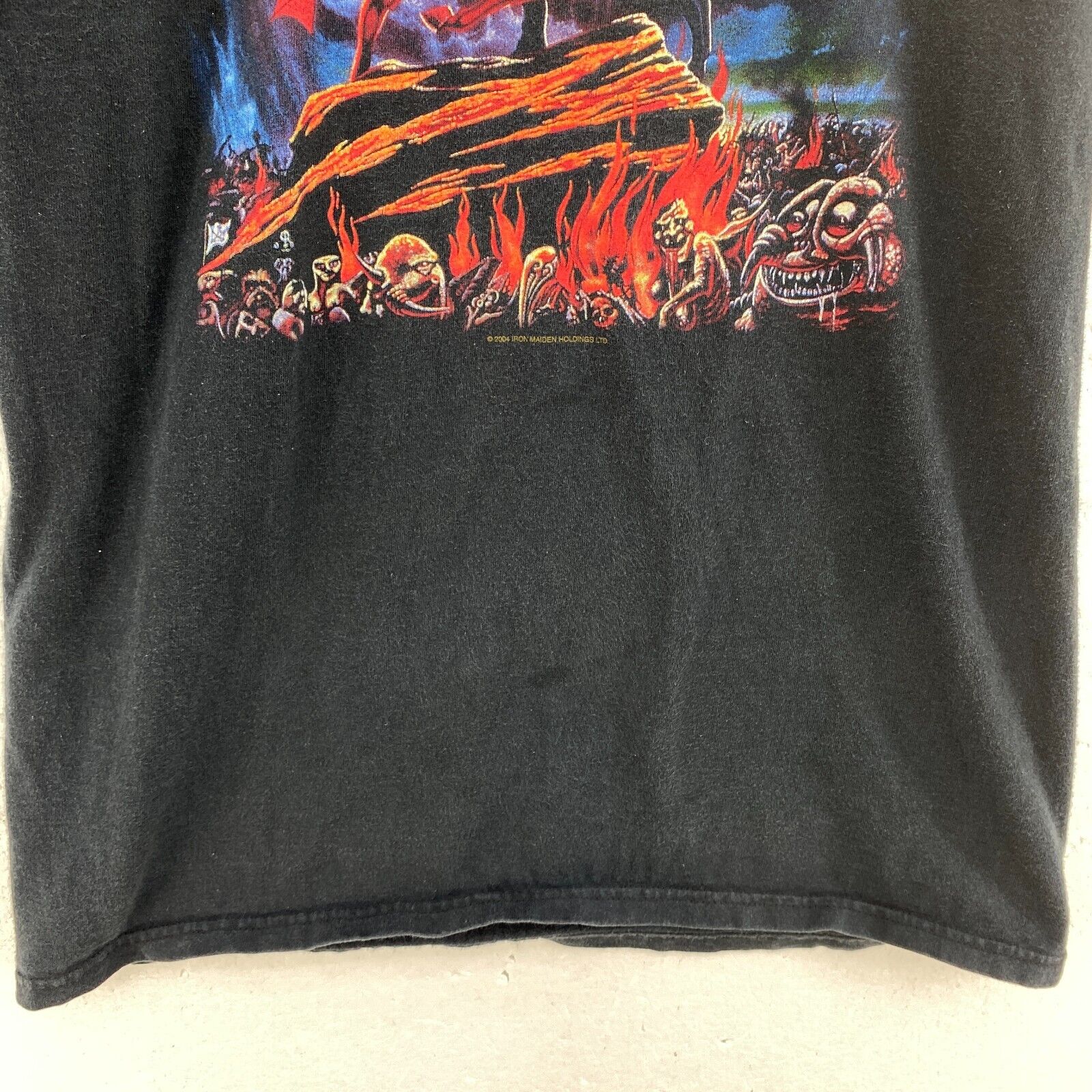 Iron Maiden Run To The Hills 2004 Black T-shirt Size M Rock Band