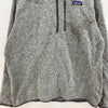 Vintage Patagonia Quarter Zip Fleece Gray Pullover Jacket Size L