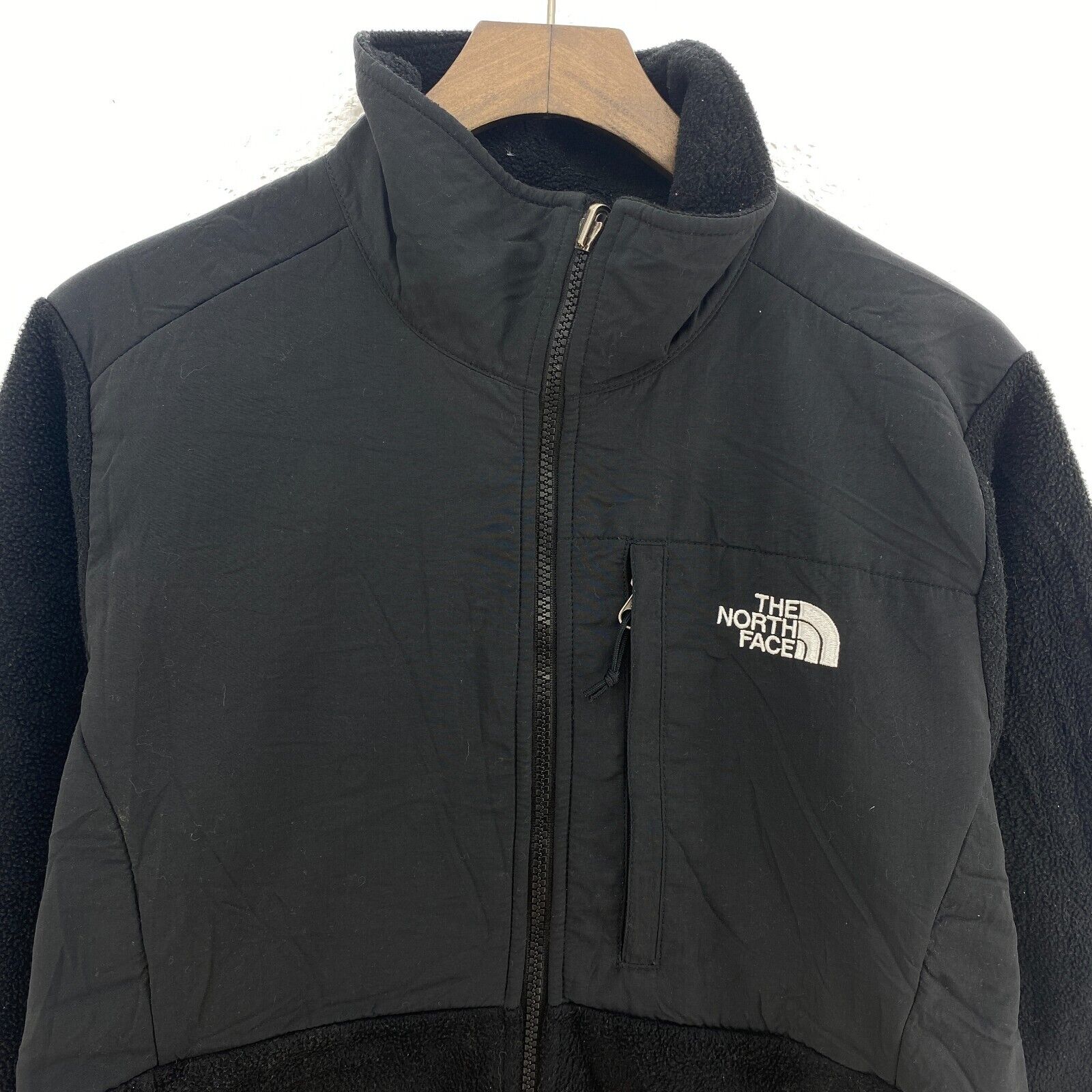 Women's The North Face Polartec Recycled Fleece Full Zip Blacked Jacket Size M