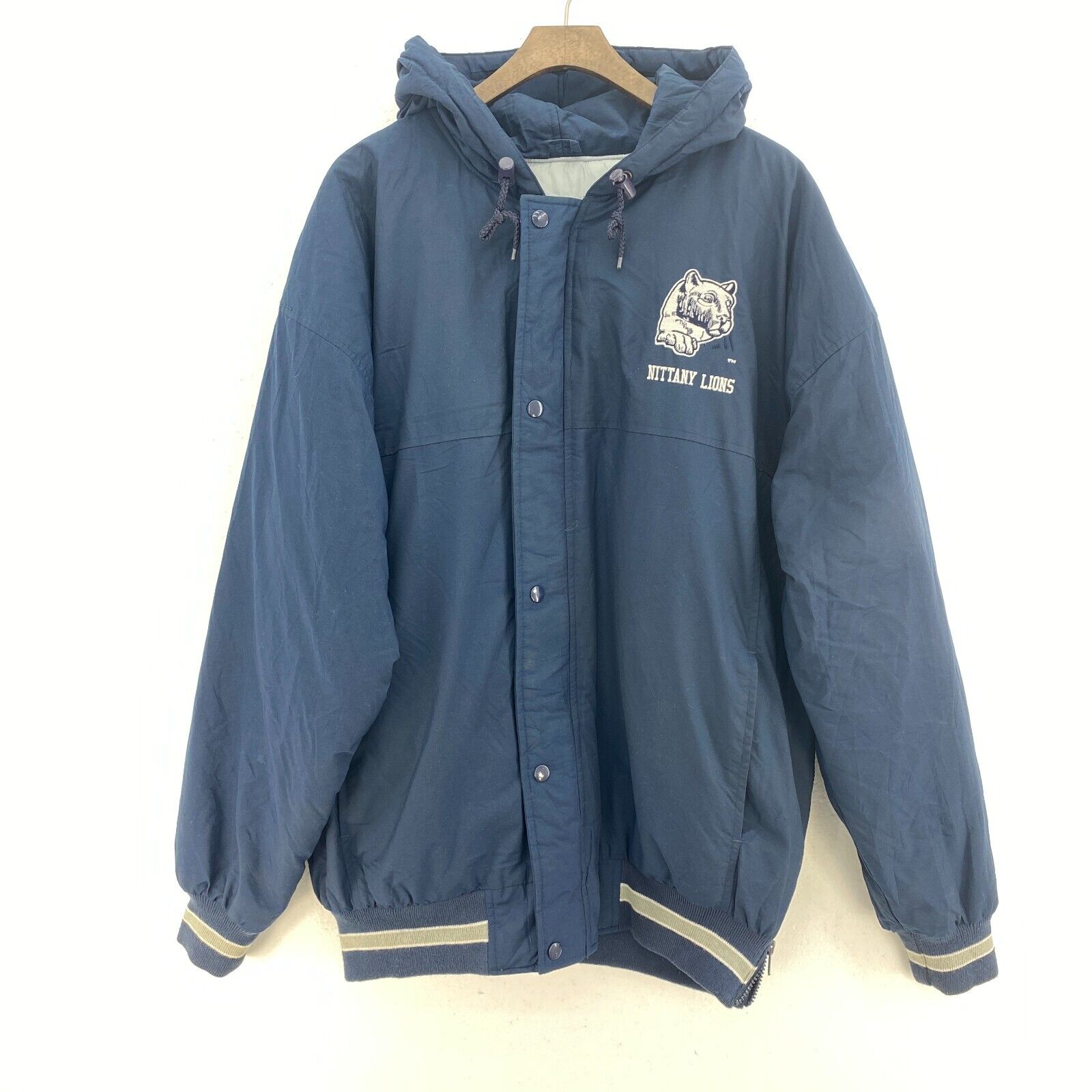 Penn State Nittany Lions NCAA Starter Full Zip Insulated Navy Blue Jacket Size L