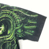1998 Liquid Blue Green Skull Black T-shirt Size L