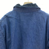 Vintage Wrangler Dark Wash Blue Blanket Lined Button Up Denim Jacket Size 48