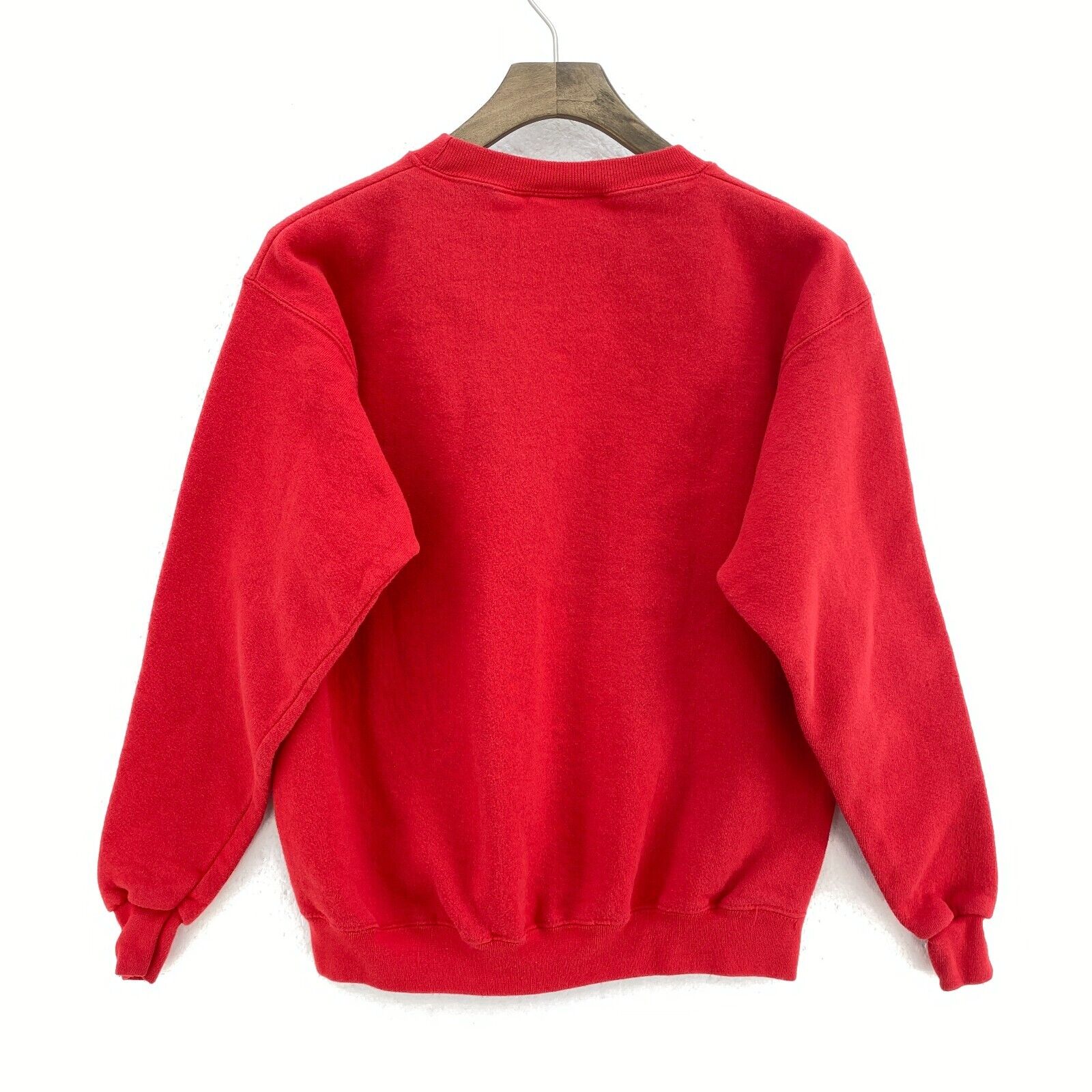 Vintage Adidas Logo Crewneck Red Sweatshirt Size L Kids Pullover