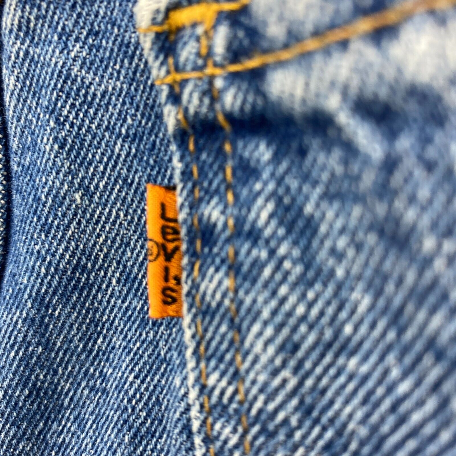 Levi's Orange Tab Dark Wash Blue Jeans Straight Size 32 x 28