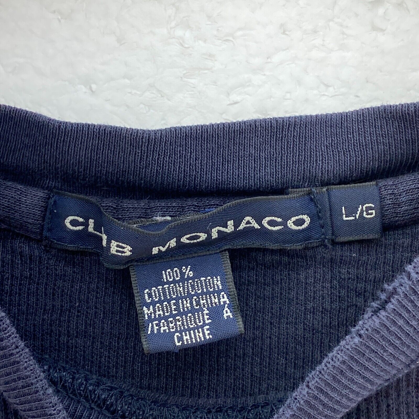 Club Monaco Sweatshirt Size L Blue Crewneck