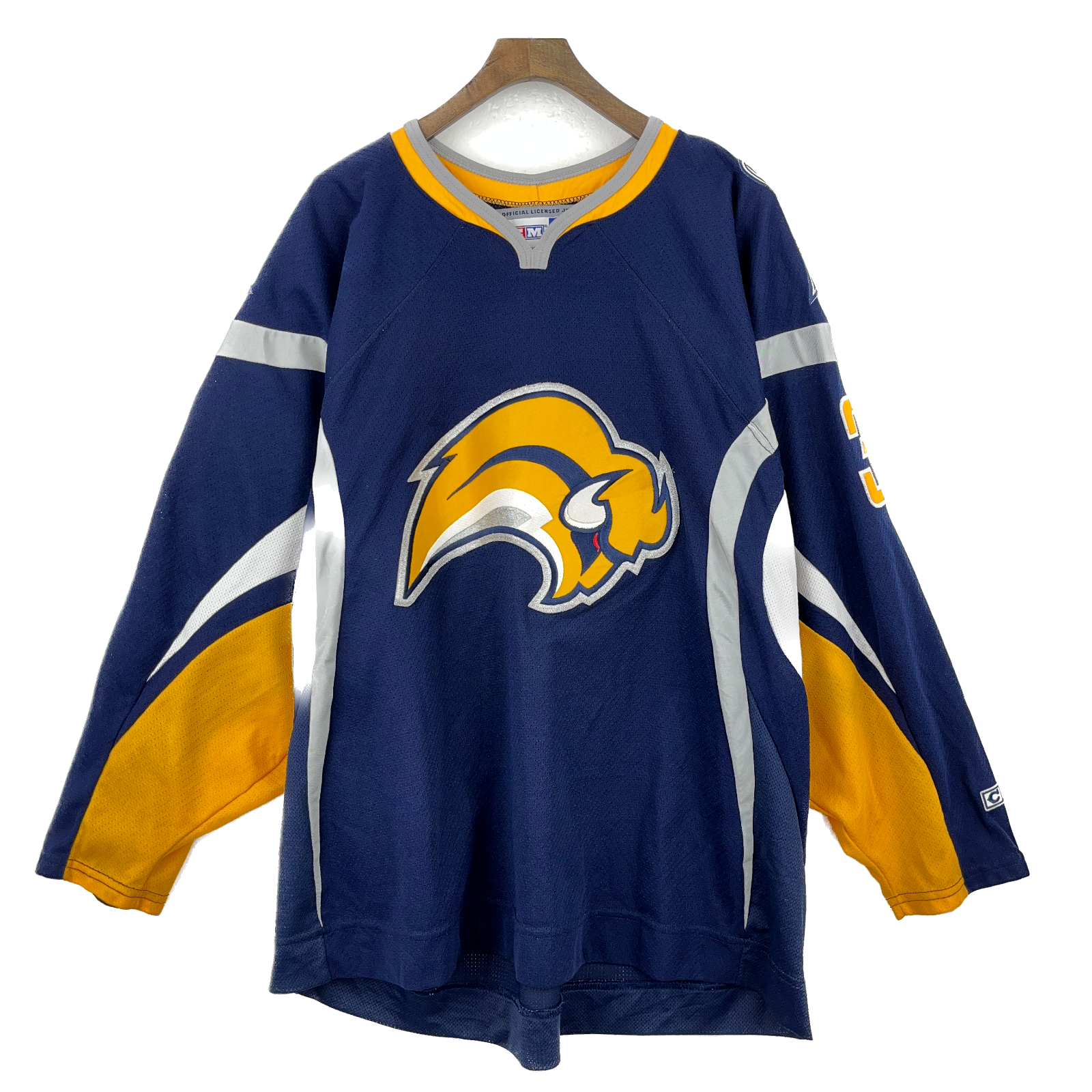 Vintage Buffalo Sabres CCM #30 Miller Navy Blue Jersey Size XL