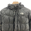 The North Face 550 Down Filled Full Zip Black Hooded Jacket Size M Girls