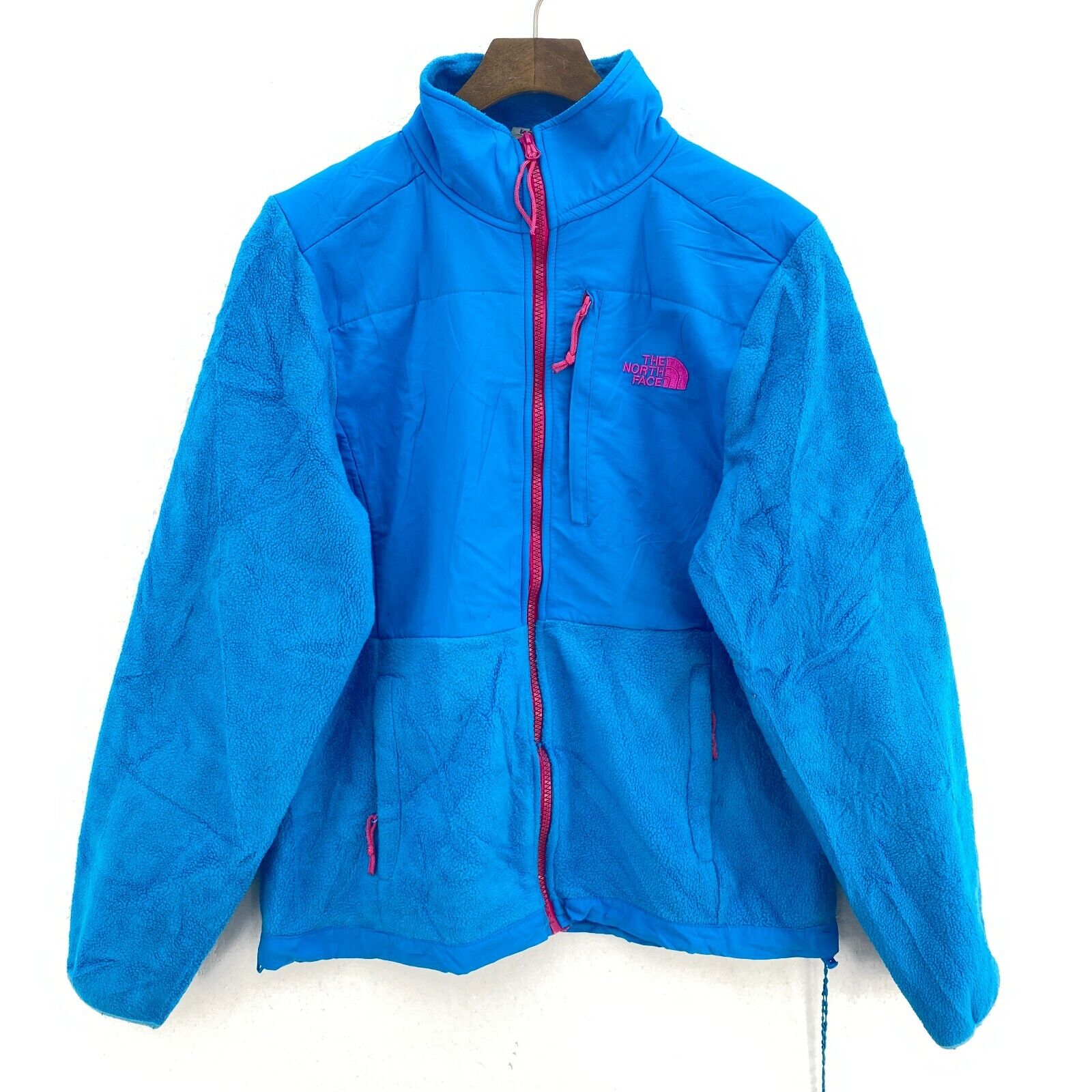 The North Face Women's Fleece Jacket Blue Full Zip Up Size S