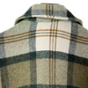 Vintage Heavyweight Button Up Double Pocket Green Checked Shirt Jacket Size S