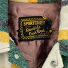 Vintage Green Checked Double Pocket Snapped LWL Wool Shirt Jacket Size L