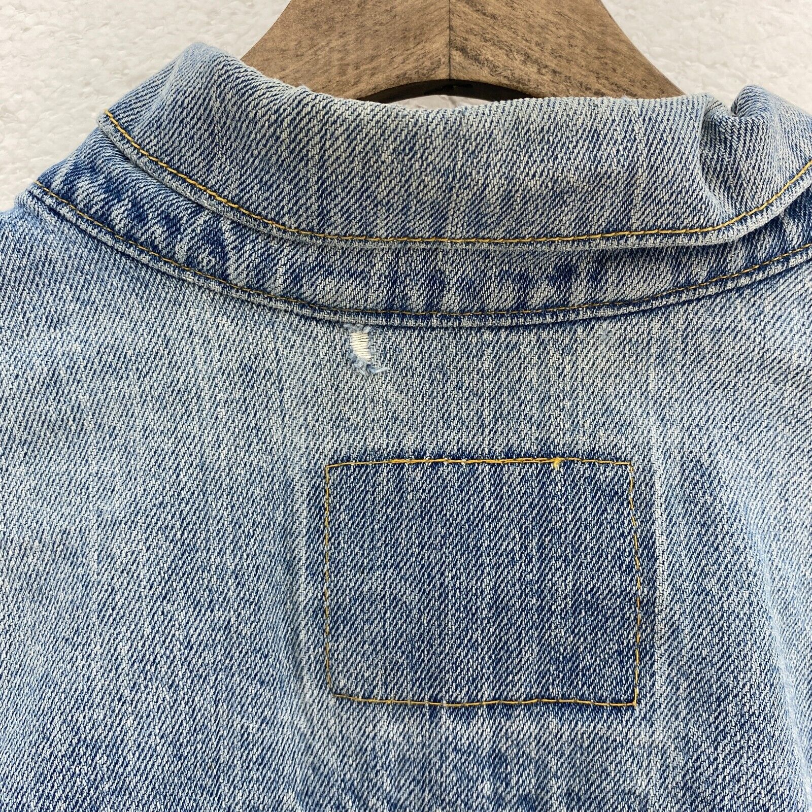 Levi Strauss Medium Blue Button Up Denim Jacket Size L
