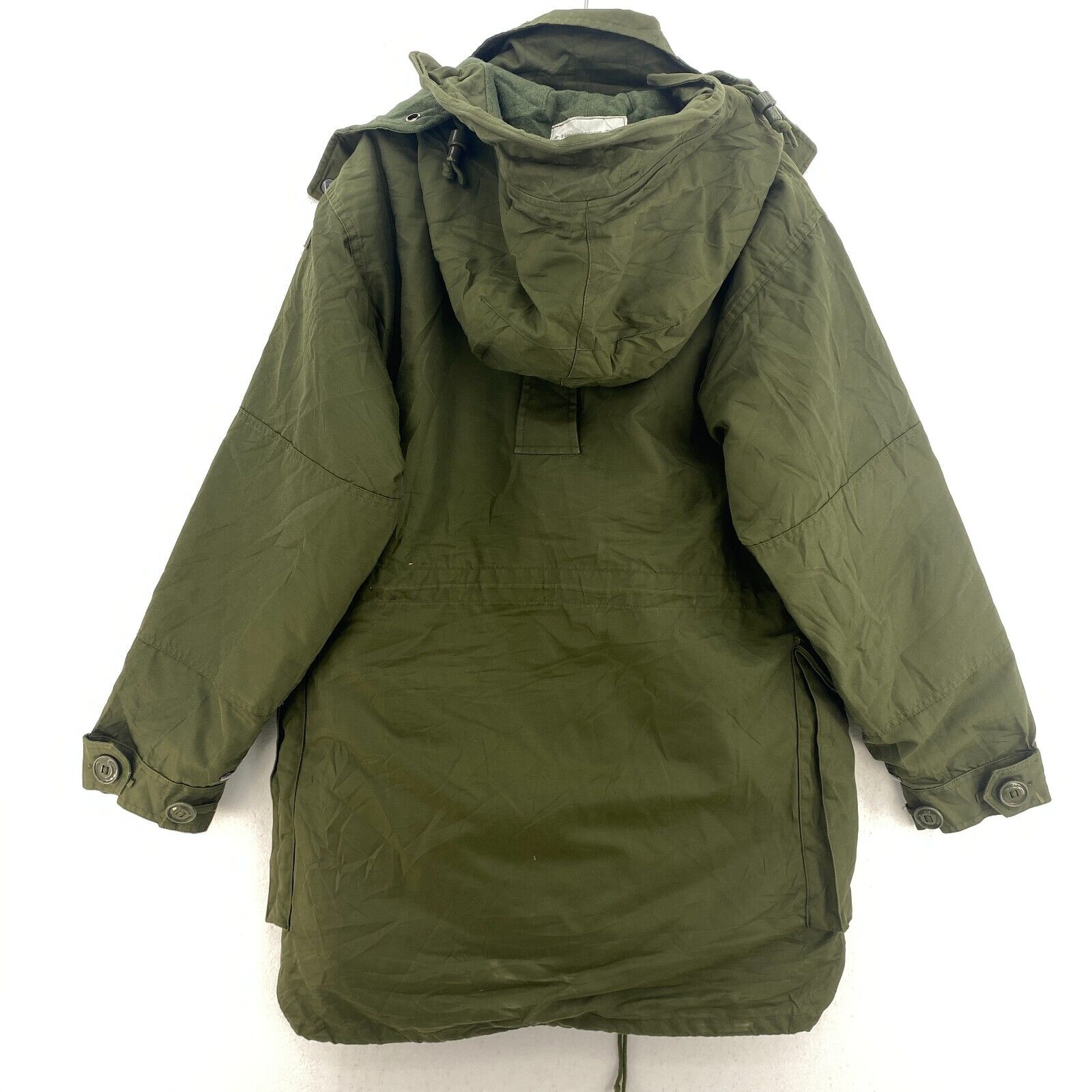 Military 3 In 1 Full Zip 1892 Plain Army Green Hooded Parka Jacket Size S