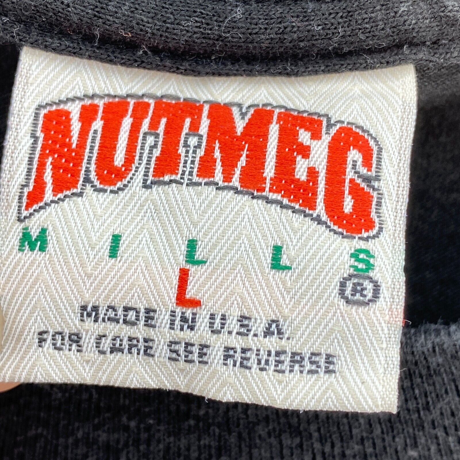 Vintage Nutmeg Ernie Irvan Racing Nascar Black T-shirt Size L