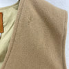 Vintage Wool Beige Snapped Vest Jacket Size L