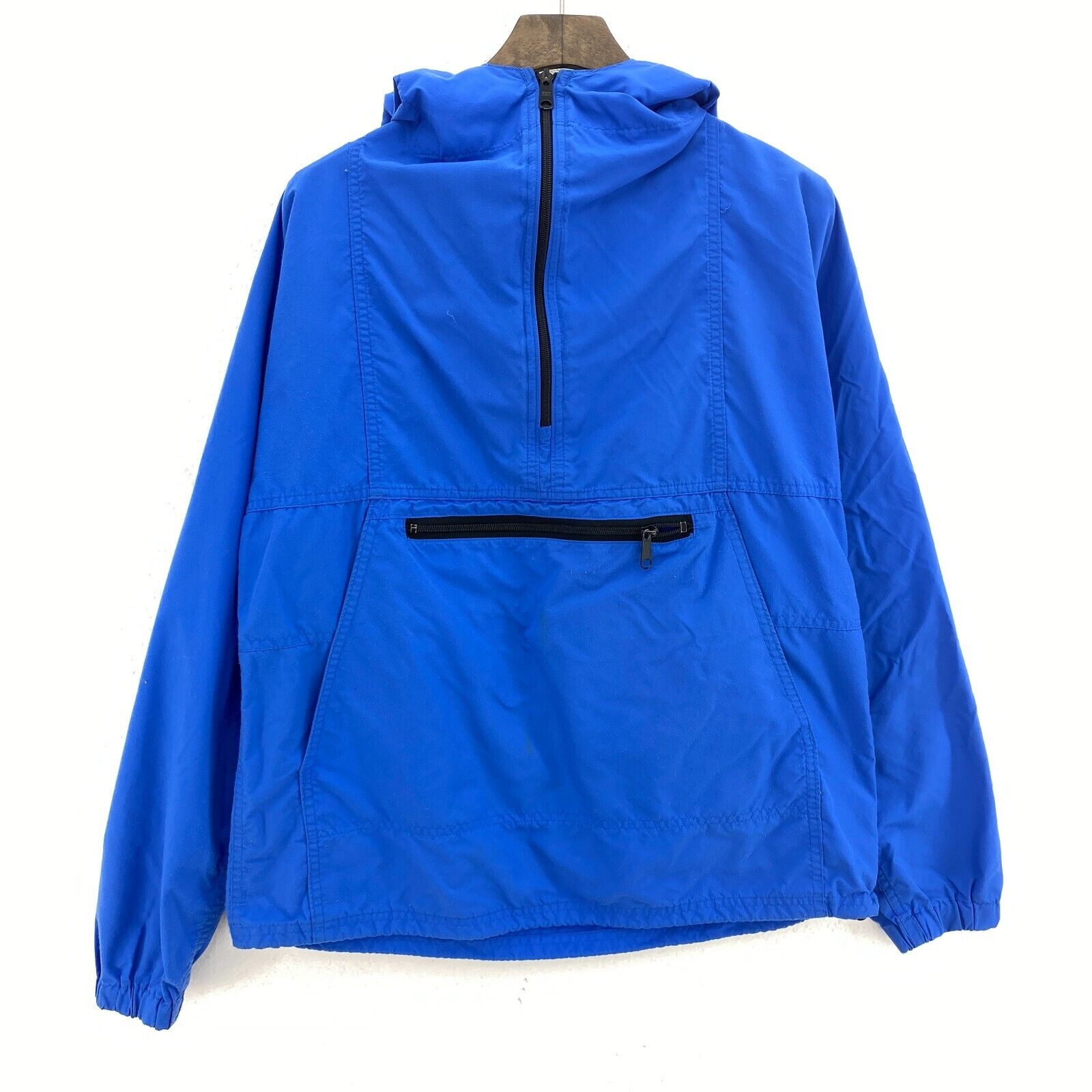 L.L. Bean Light Hooded Jacket Blue Size M 1/4 Zip Women's