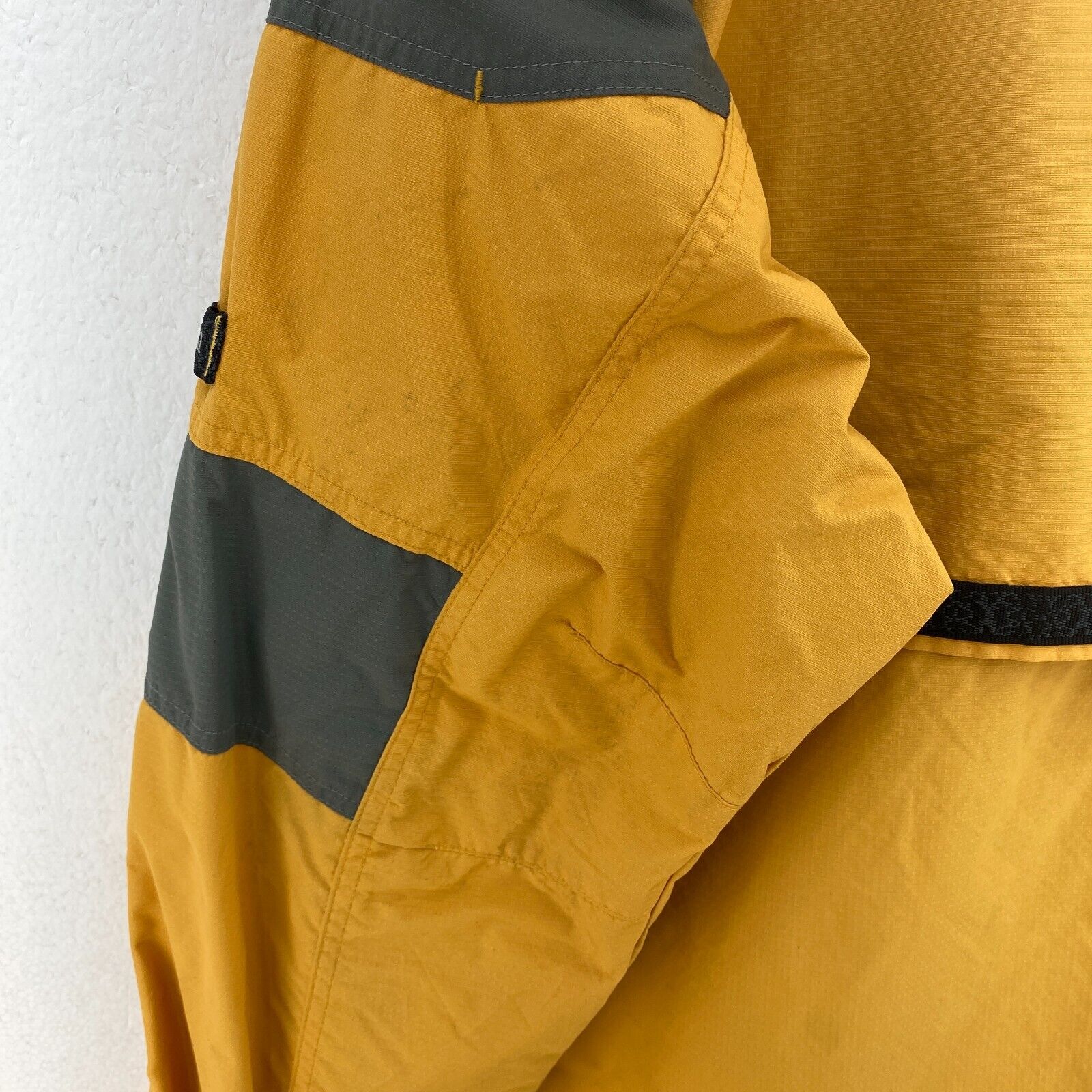 Columbia Half Zip Yellow Anorak Jacket Size L Hooded