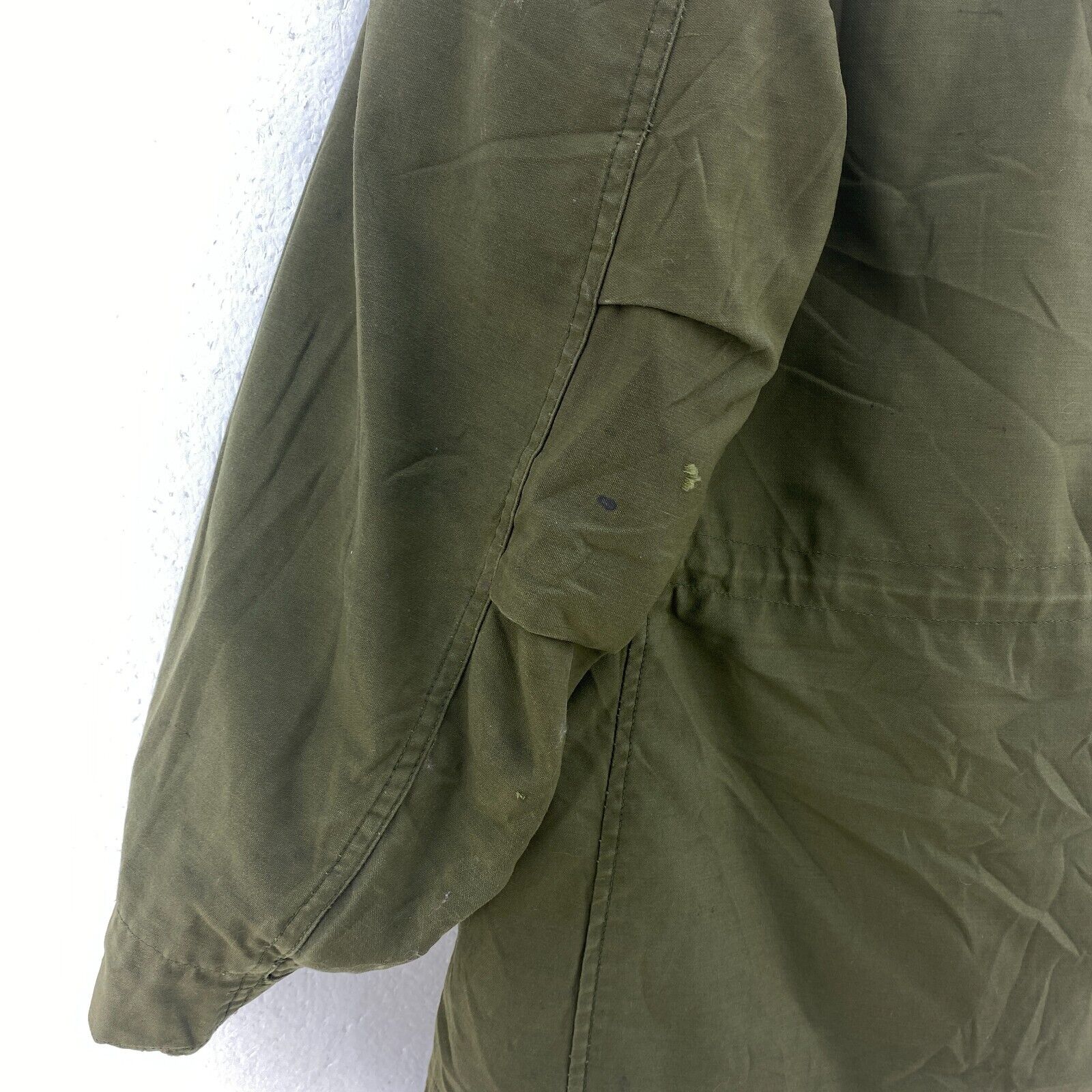 Military 3 In 1 Full Zip Army Green Parka Coat Jacket Size S