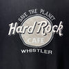 Hard Rock Cafe Whistler Save The Planet Black Sweatshirt Size XL Crewneck