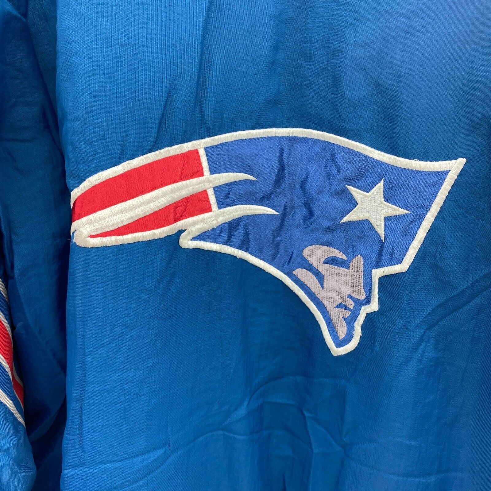 Vintage New England Patriots Pro Player Insulated Jacket Size M NFL Blue