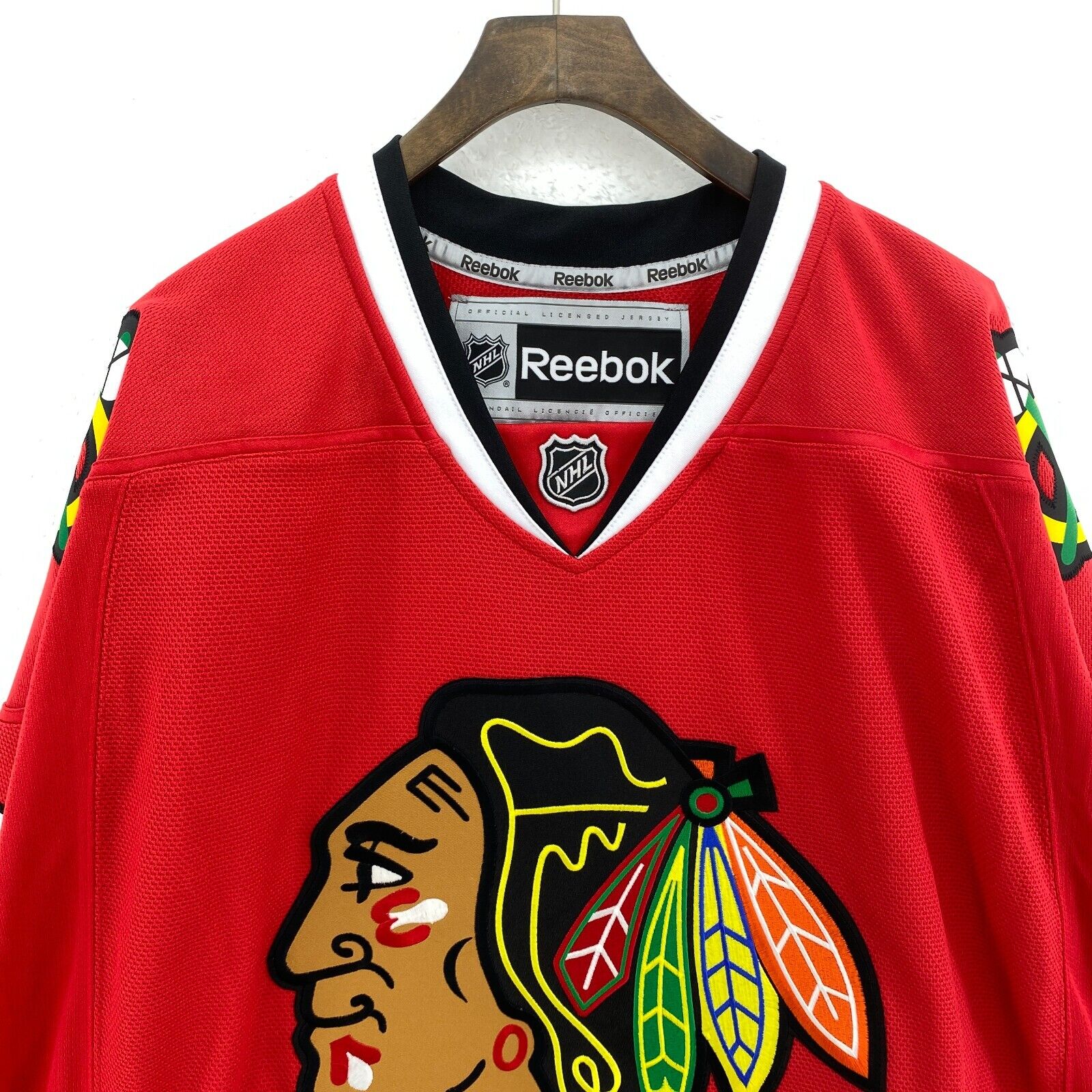 Authentic Chicago Blackhawks Signed Deins Savard Reebok Red Jersey Size XL