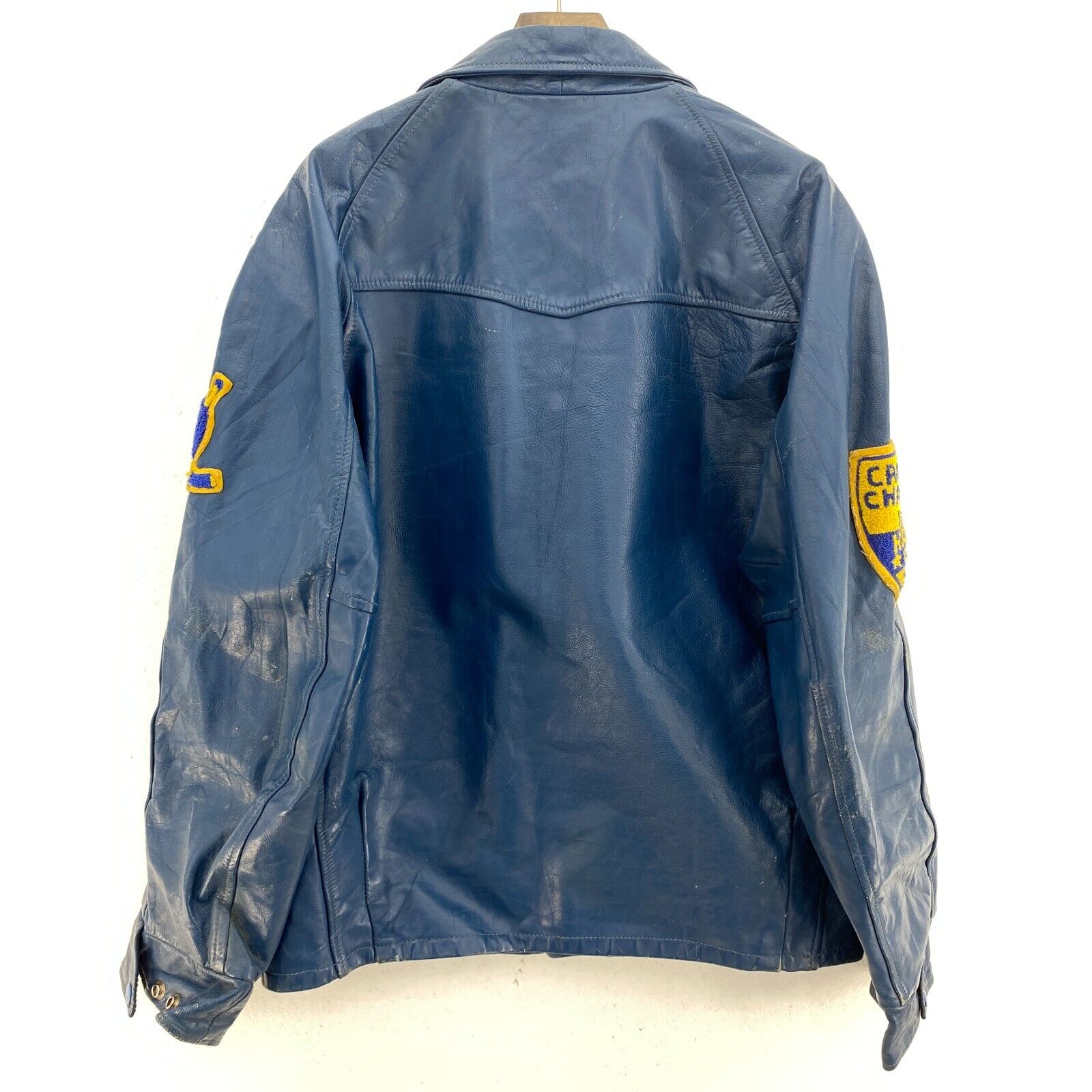 Canadian Champions Hardy Cup Panthers Varsity Leather Jacket Size M NCAA