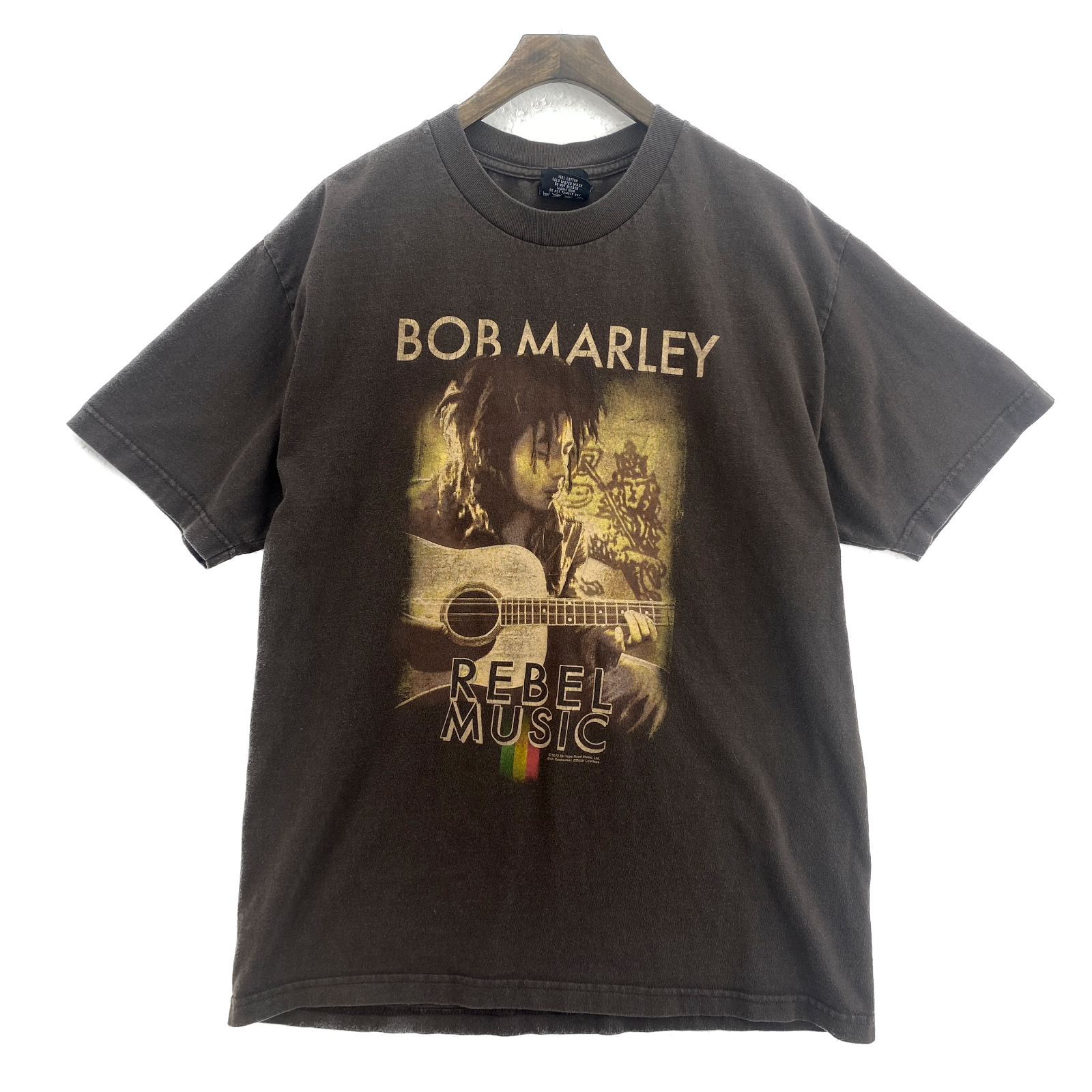 Bob Marley Rebel Music 2012 Brown T-shirt Size L Music