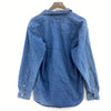 Ralph Lauren Button Up Single Embroidered Pocket Denim Blue Shirt Size 8 Women's
