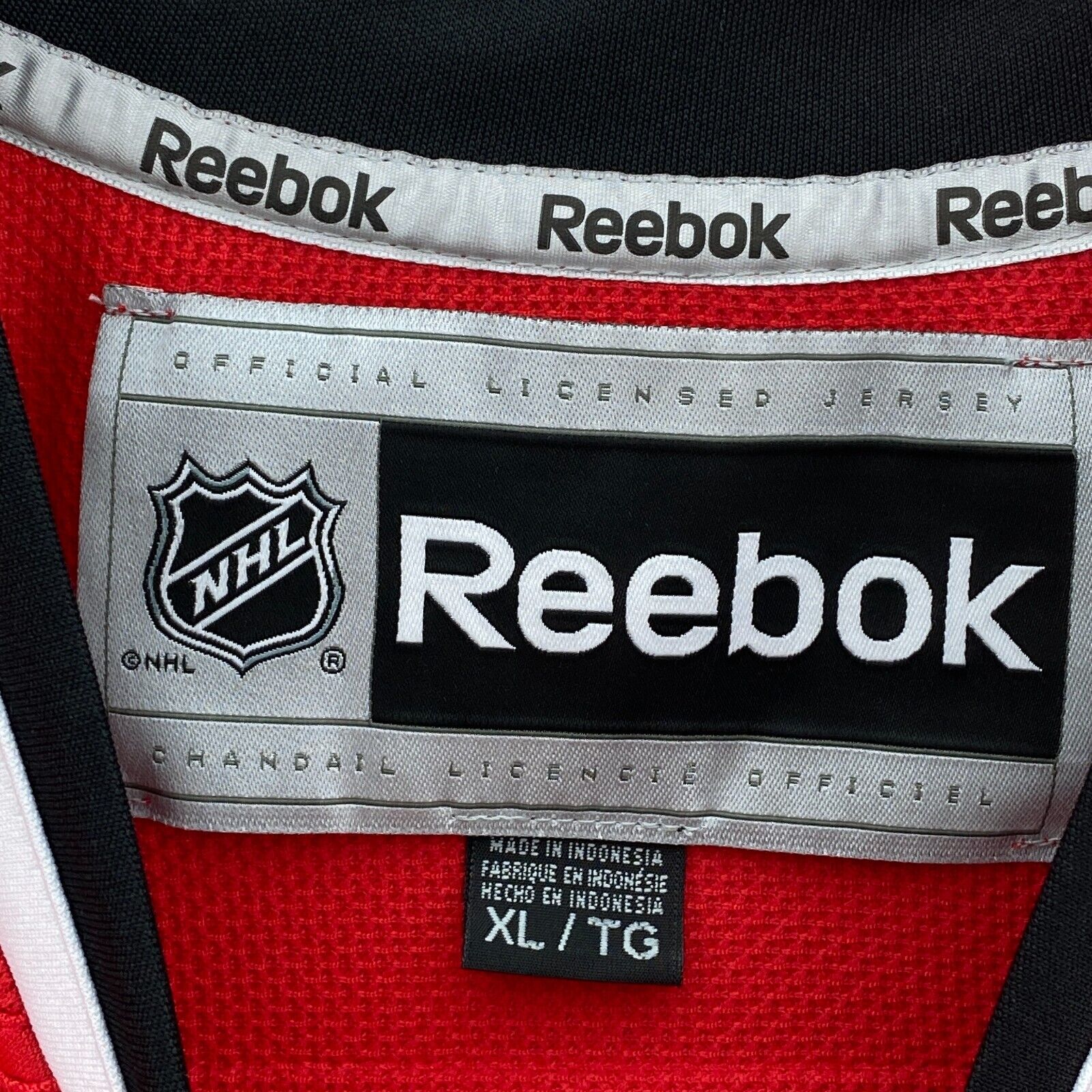 Authentic Chicago Blackhawks Signed Deins Savard Reebok Red Jersey Size XL