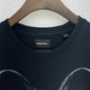 Diesel Wolf Animal Wildlife Print Black T-shirt Size S