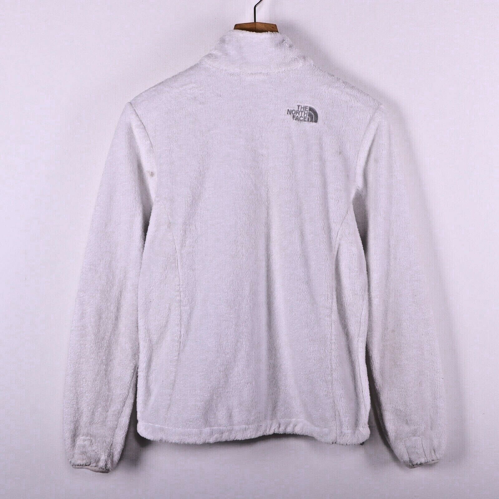 The North Face Women's Fleece Jacket White Size S Full Zip