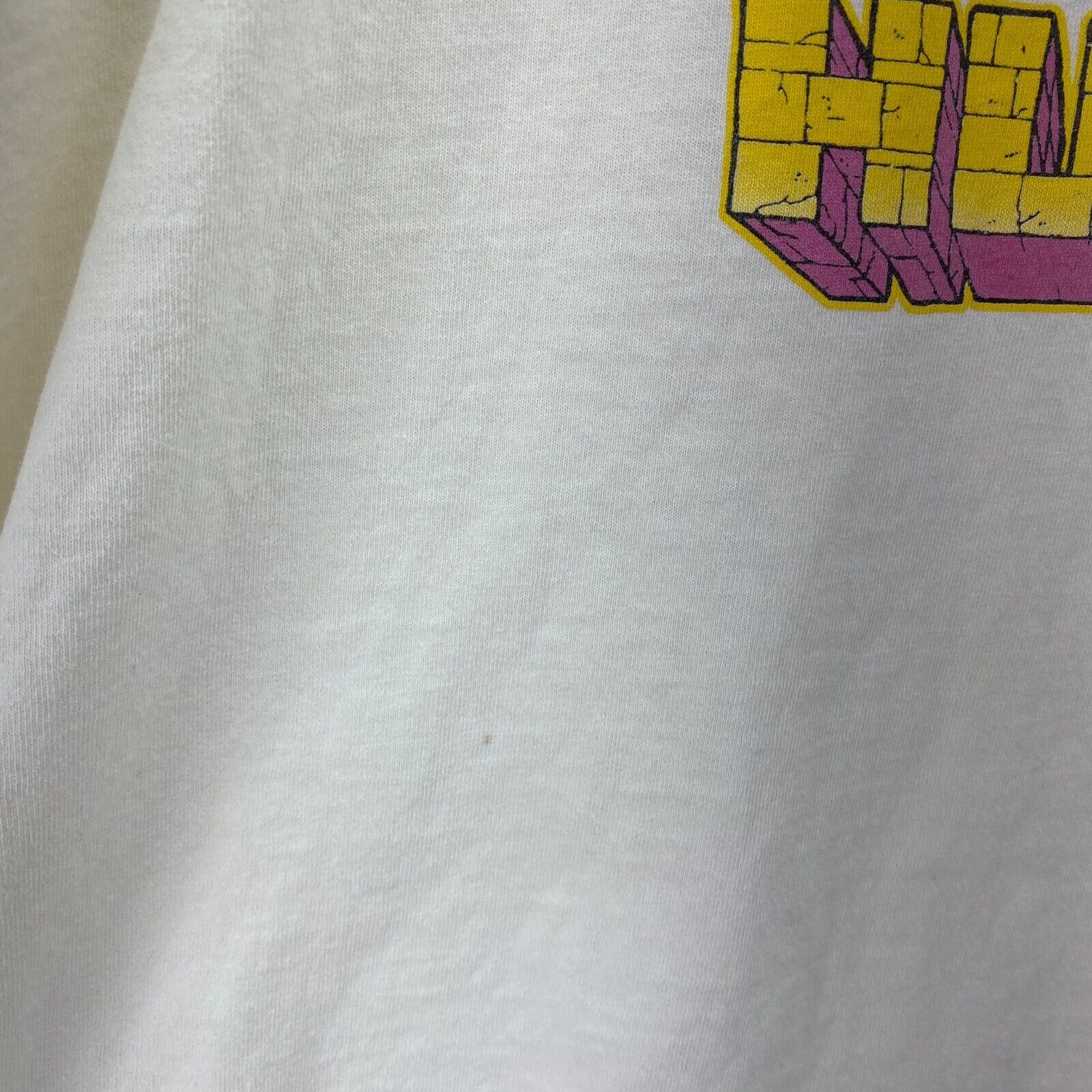 Hulk Marvel Superhero 2000 Comicbook White T-shirt Size L