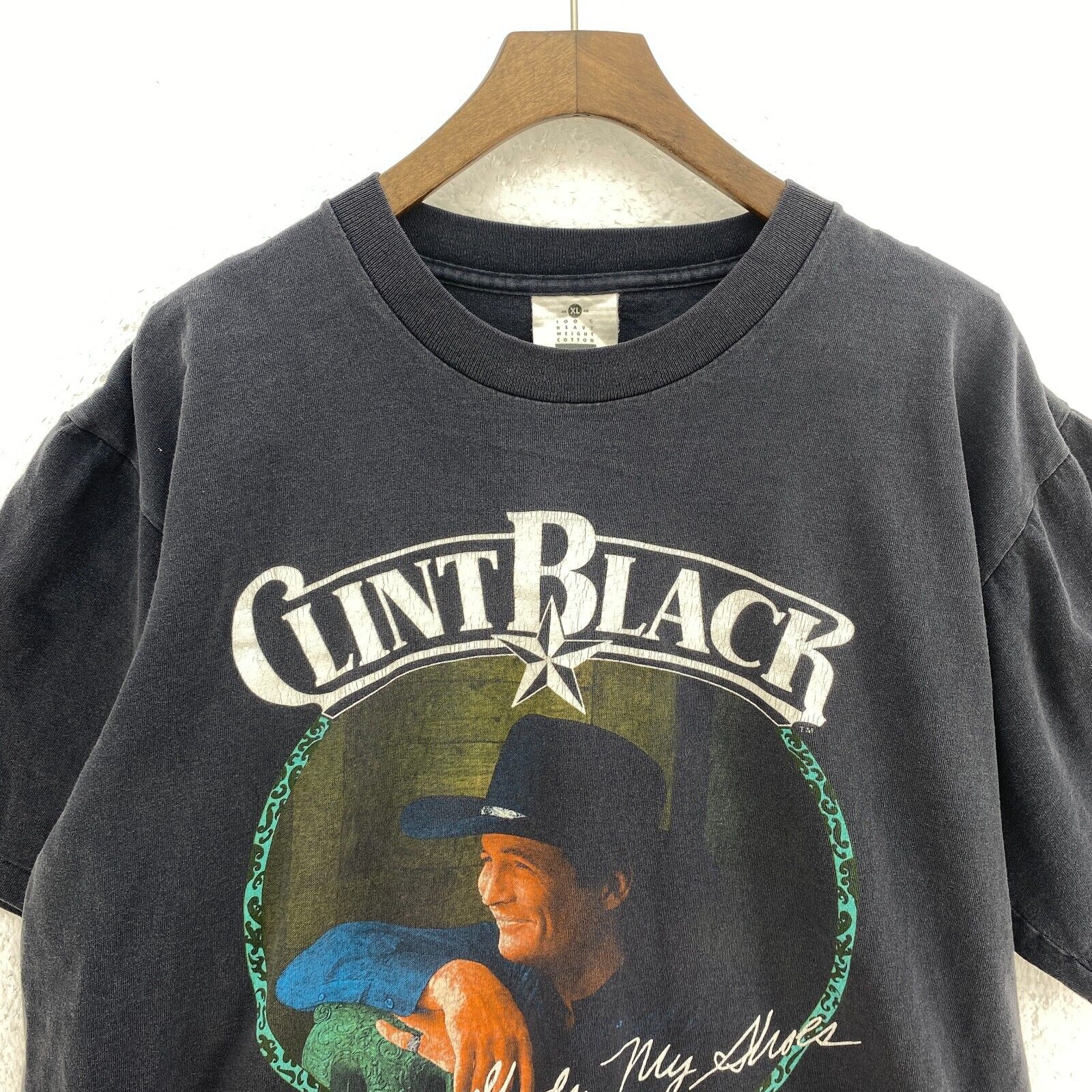 Lee Clint Black Put Yourself In My Shoes Black T-shirt Size XL Country Music