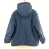 Nike Reversible Full Zip Navy Blue Gray Hooded Jacket Size XL Fleece