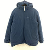 Nike Reversible Full Zip Navy Blue Gray Hooded Jacket Size XL Fleece