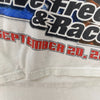 Chase Authentics NASCAR Live Free And Race White Vintage T-shirt Size M